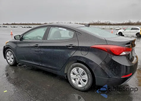 2016 Hyundai Elantra Se from USA, damaged, VIN 5NPDH4AE3GH711121
